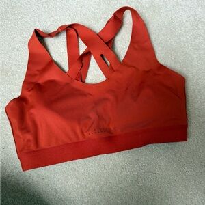 Women's burnt orange all in motion sports bra